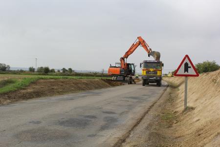 Imagen Arrancan las obras de mejora en la carretera entre Grañén y Robres