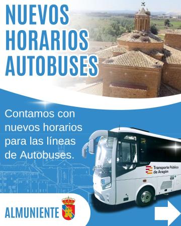 Imagen Nuevas rutas de autobús conectan Almuniente y Frula con Huesca y los...